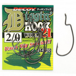   Decoy Digging Hook Worm21 №2/0 (7pcs)