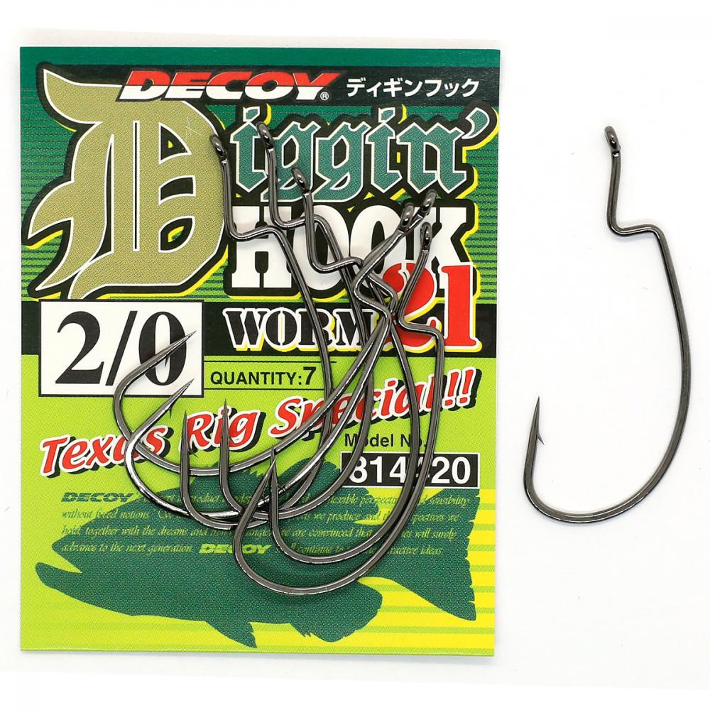 Decoy Digging Hook Worm21 №4/0 (5pcs) - зображення 1