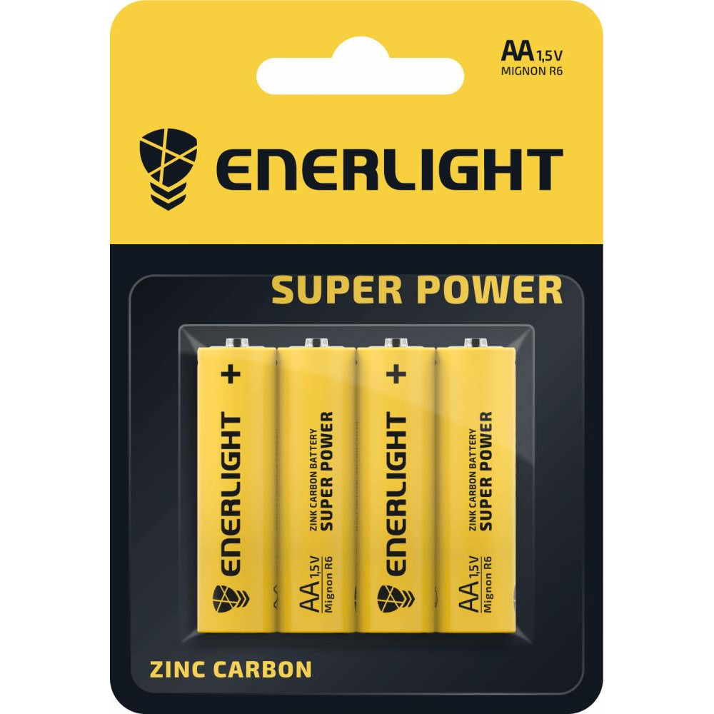 Enerlight AA bat Zinc-Carbon 4шт Super Power 80060104 - зображення 1