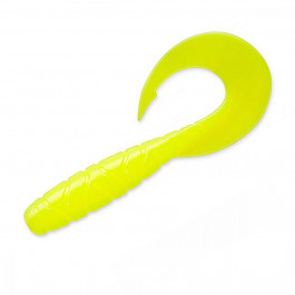   FishUp Mighty Grub 3.5" / 026 - Flo Chartreuse-Green