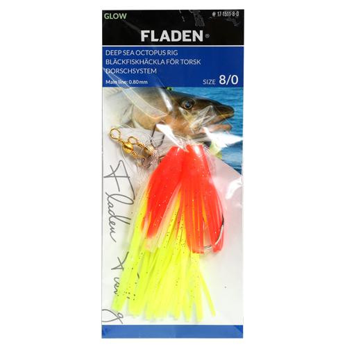 Fladen Морской монтаж Glowing Squids glow green hook size 10 (17-1512-10-0) - зображення 1