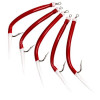 Fladen Морской монтаж Rubber Mac 5pcs size 12/0 Red/White (820-120) - зображення 2