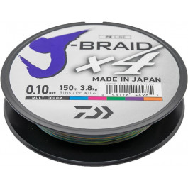   Daiwa J-Braid X4 / Multicolor / 0.19mm 150m 10.2kg (12745-019)