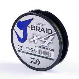   Daiwa J-Braid X4 / Dark Green / 0.21mm 270m 12.4kg (12741-121)