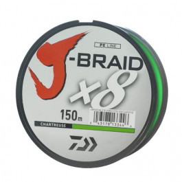   Daiwa J-Braid X8 Chartreuse (0.16mm 150m 9.00kg)