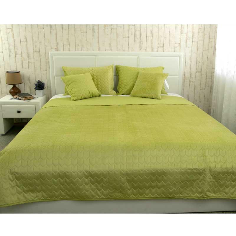 Руно Покрывало двухстороннее  VeLour Зеленое 180х220 см (340.55_Green banana) - зображення 1