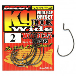 Decoy Hook Wide Worm 25 №2 (8pcs)