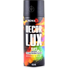   NOWAX Краска-спрей акриловая высокотемпературная Decor Lux 9005 650°C 450мл