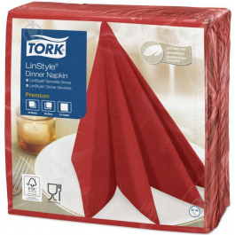   TORK Салфетки столовые LinStyle Premium 39x39 см красный 50 шт. (7322540680775)