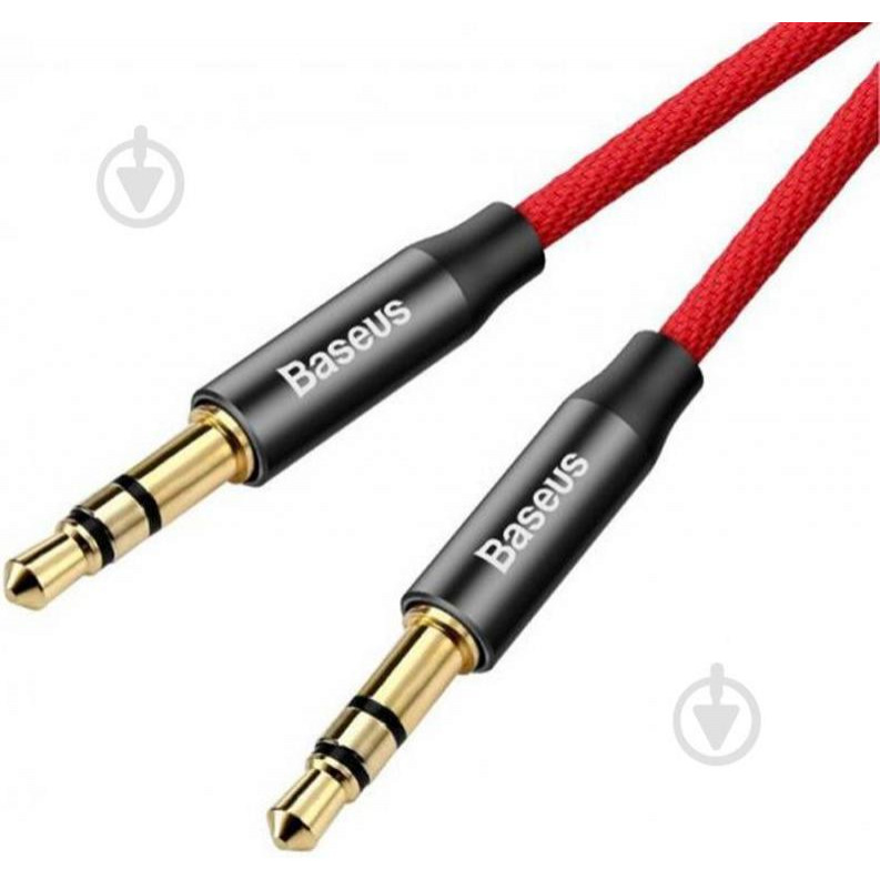 Baseus Yiven Audio Cable M30 1.5M Red+Black CAM30-C91 - зображення 1