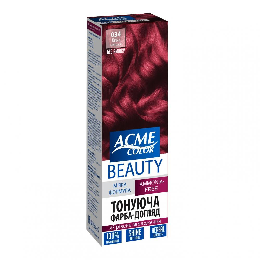 Acme color Гель-фарба  Color Beauty № 034 Дика вишня 69 г (4820000300193) - зображення 1