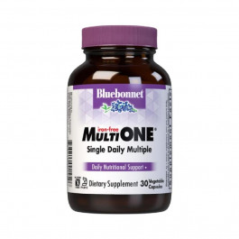   Bluebonnet Nutrition Мультивiтамiни без залiза, MultiONE, , 30 вегетаріанських капсул