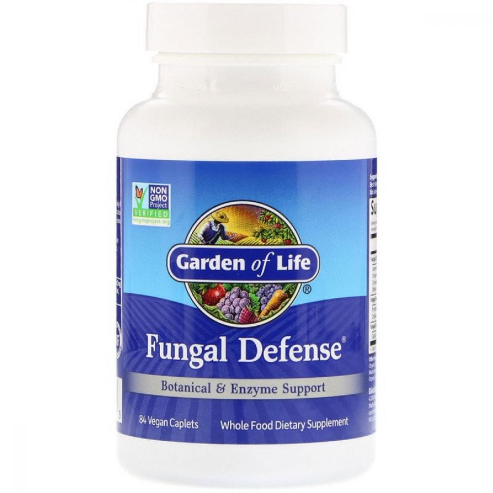 Garden of Life Ферментная поддержка и растительная защита от грибков, Fungal Defense, Garden of Life, 84 вегетариан - зображення 1