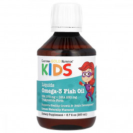   California Gold Nutrition Norwegian Kids Omega-3 Fish Oil 200 мл