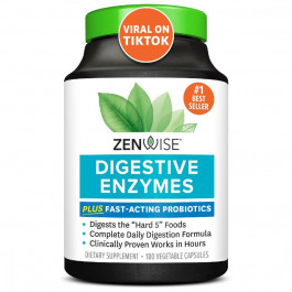   Zenwise Травні ферменти  Digestive Enzymes with Probiotics 180 капсул (ZNW72002)