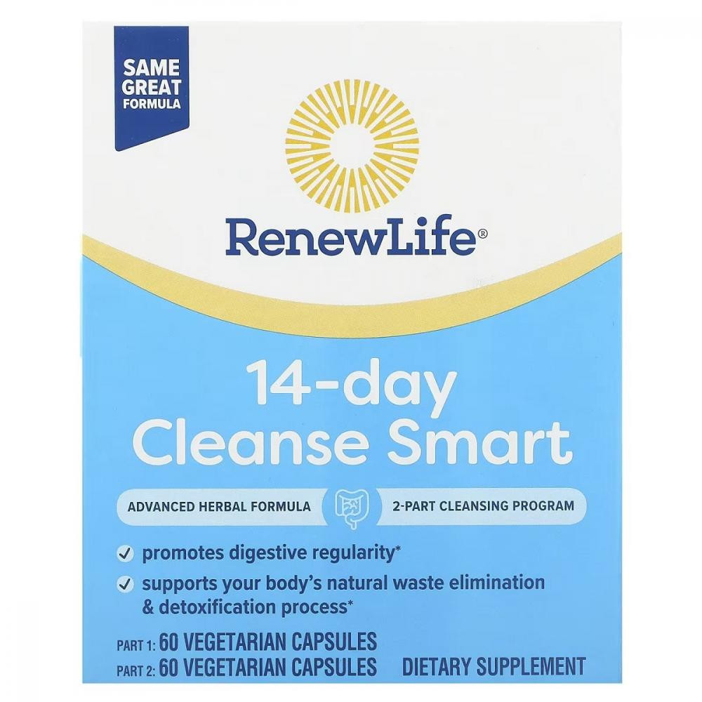 Renew Life Advanced Cleanse Smart 2 баночки по 60 вегетаріанських капсул (REN53450) - зображення 1