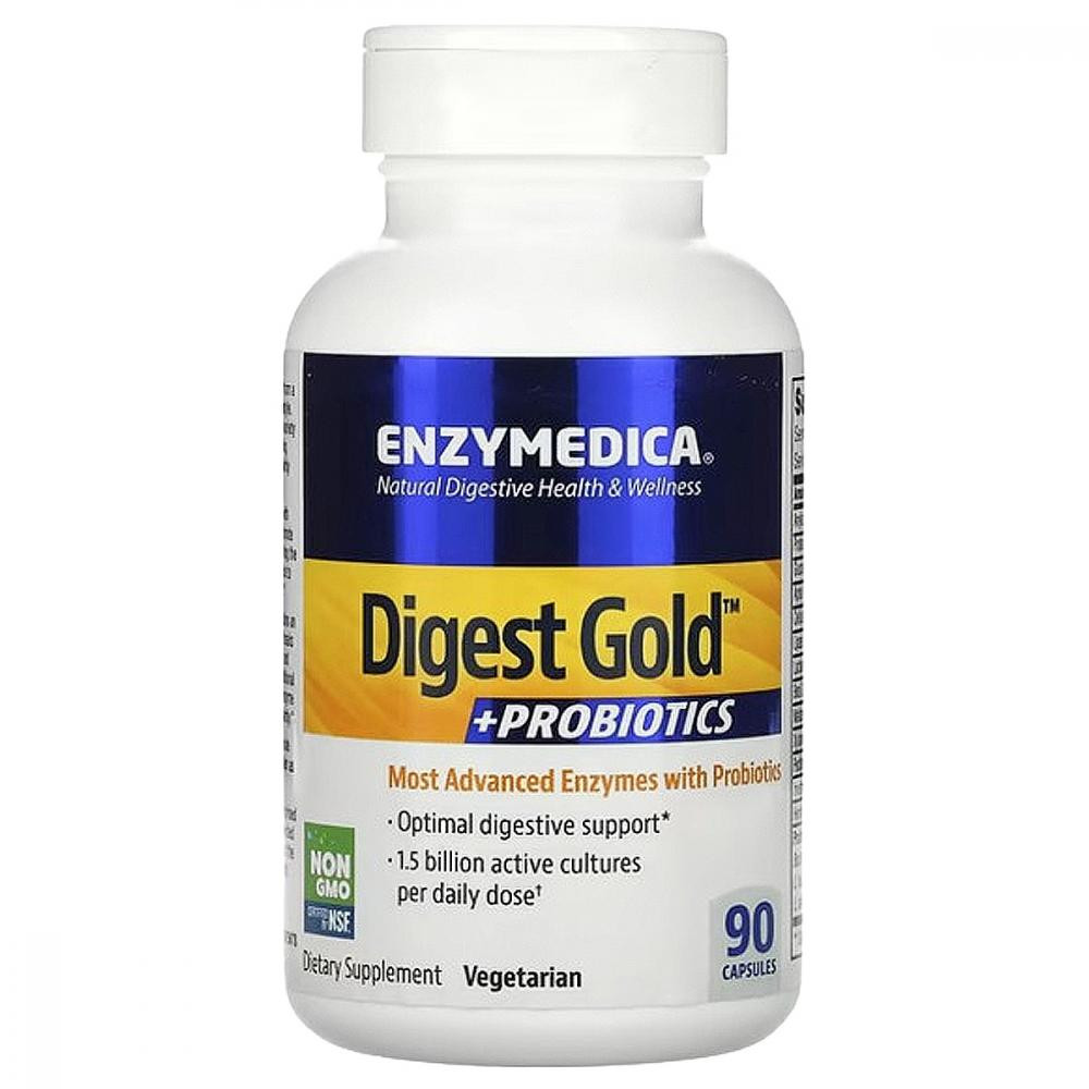 Enzymedica Пробіотики+ферменти (Digest Gold+Probiotics) 90 капсул - зображення 1