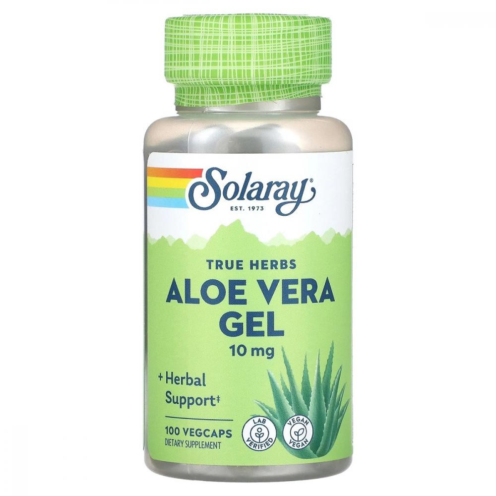 Solaray Концентрат геля Алоэ Вера (Aloe Vera Gel Concentrate) 100 капсул - зображення 1