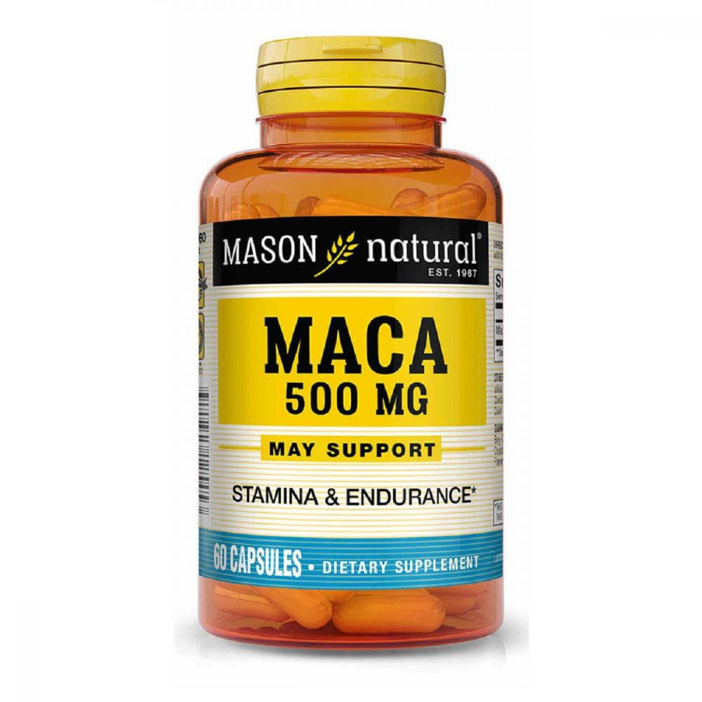 Mason Natural Мака 500мг, Maca, , 60 капсул - зображення 1