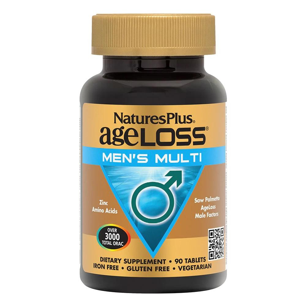 Nature's Plus Мультивітамін Natures Plus Мультивітаміни для Чоловіків, AgeLoss, 90 таблеток (NTP8001) - зображення 1