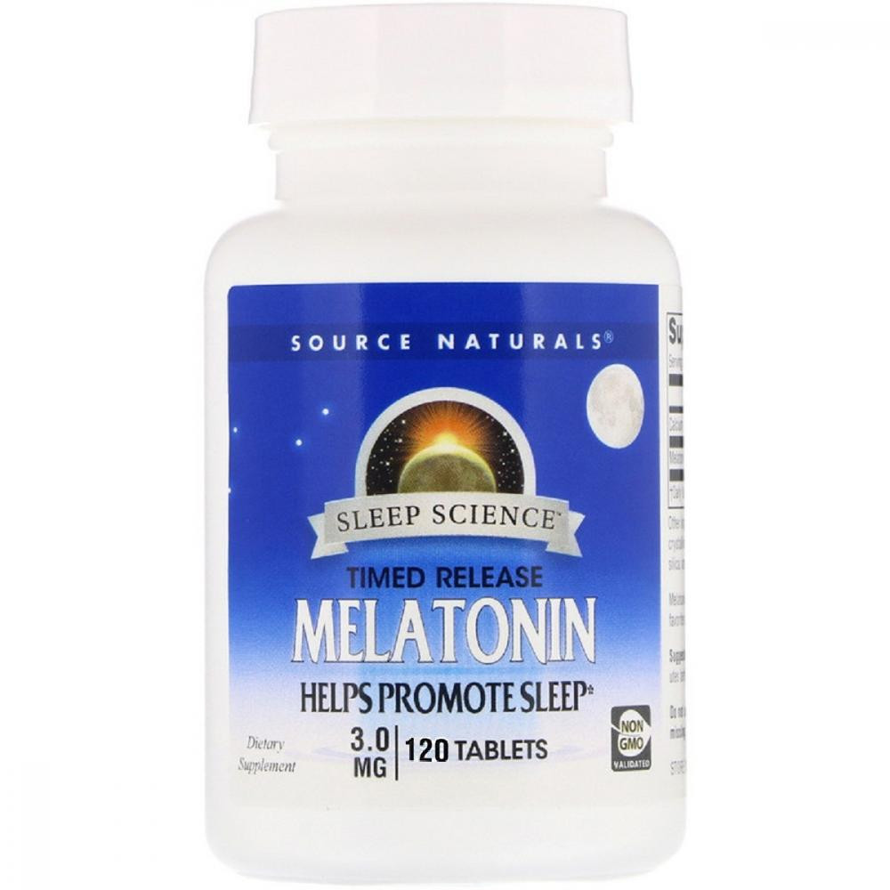 Source Naturals Мелатонин Source Naturals Sleep Science 3 мг Быстрое действие 120 таб (SN0066) - зображення 1