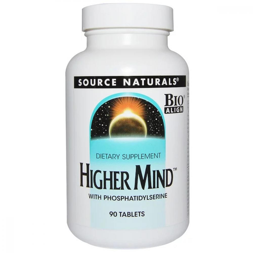 Source Naturals Улучшение Работы Мозга, Higher Mind, Source Naturals, 90 таблеток - зображення 1