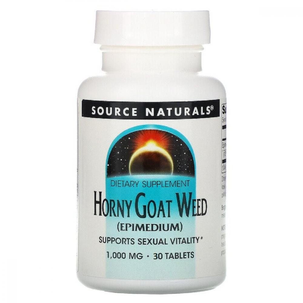 Source Naturals Эпимедиум 1000мг, Source Naturals, 30 таблеток - зображення 1