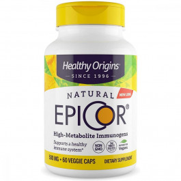   Healthy Origins Эпикор, Природная Защита Иммунитета 500мг, EpiCor, Healthy Origins, 60 гелевых капсул