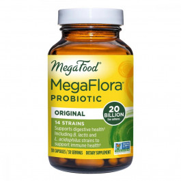   MegaFood Пробиотик MegaFlora, MegaFood, 30 капсул