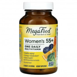   MegaFood Мультивитамины для женщин 55+, Women Over 55 One Daily, MegaFood, 60 таблеток