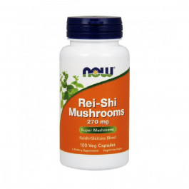   Now Грибы Рейши, Rei-Shi Mushrooms, 270 Мг, 100 Капсул