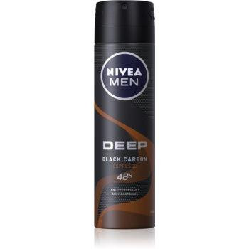 Nivea Men Deep антиперспірант спрей для чоловіків Black Carbon Espresso 150 мл - зображення 1