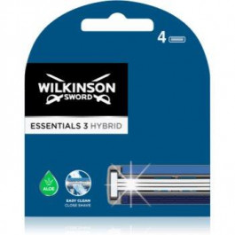   Wilkinson Sword Essentials 3 Hybrid Змінні картриджі 4 Шт 4 кс