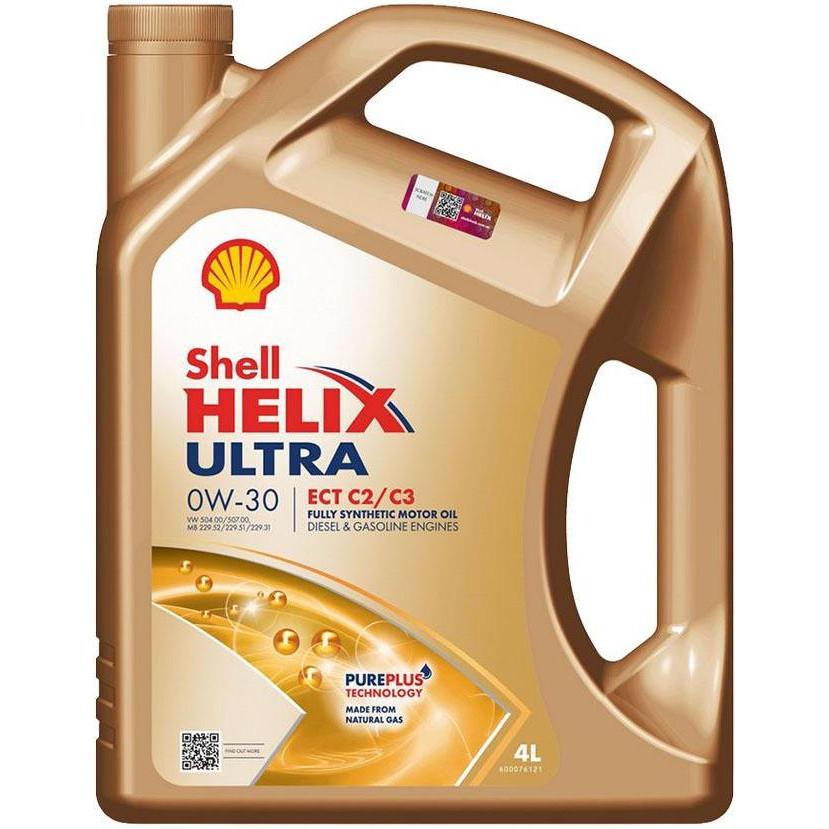 Shell Helix Ultra ECT C2/C3 0W-30 4л - зображення 1