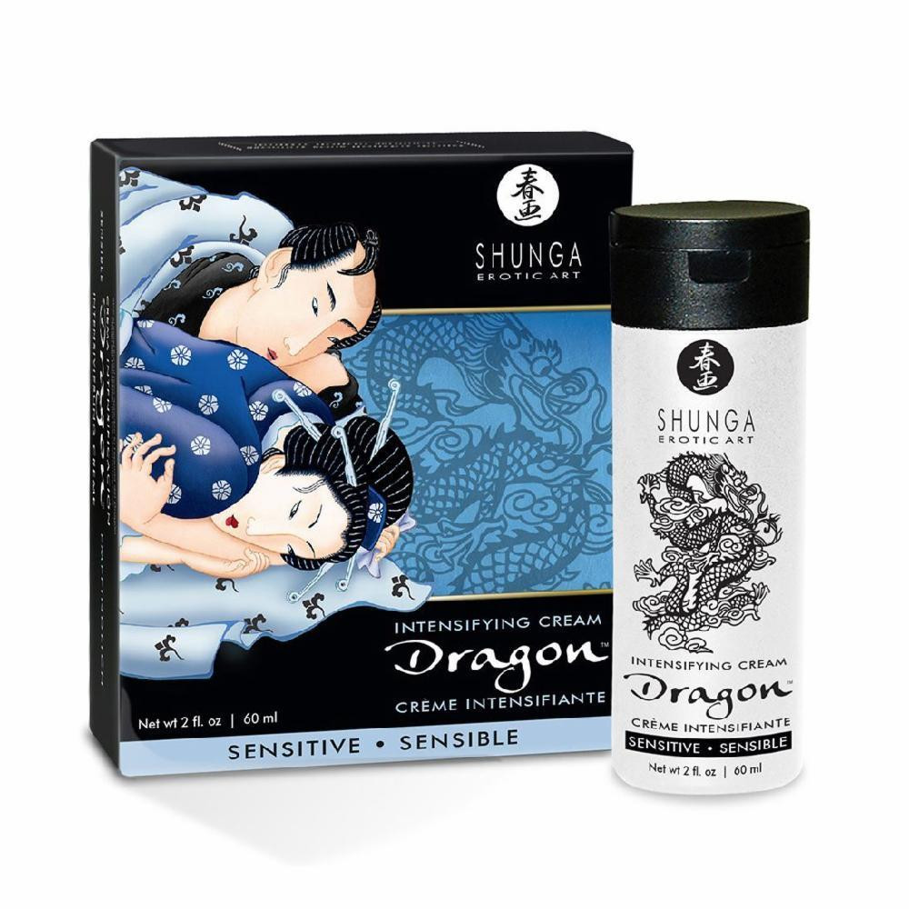 Shunga Dragon Cream SENSITIVE (60 мл) SO2524 - зображення 1