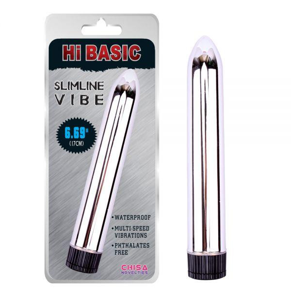 Chisa Novelties Hi Basic Slimline Vibe, серебряный (759746245960) (CH24596) - зображення 1