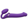 Strap-On-Me Безремневой страпон с вибрацией Strap-On-Me Vibrating Bendable Strap-On L, фиолетовый (3700436013939 - зображення 1