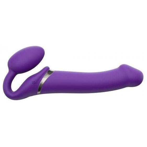 Strap-On-Me Безремневой страпон с вибрацией Strap-On-Me Vibrating Bendable Strap-On L, фиолетовый (3700436013939 - зображення 1