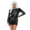 Leg Avenue Сукня  Rhinestone Skeleton Dress, чорна (714718550848) - зображення 1