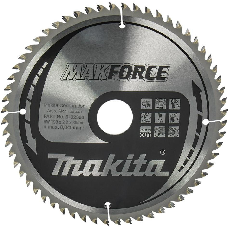 Makita MAKForce 190х30,0мм (B-32390) - зображення 1