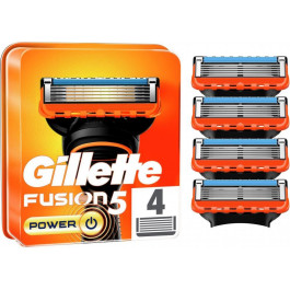   Gillette Сменные картриджи для бритья (лезвия) мужские  Fusion5 Power 4 шт (7702018867219)