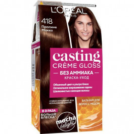   L'Oreal Paris Краска для волос  CASTING Creme Gloss 418 Пралине мокко 180 мл