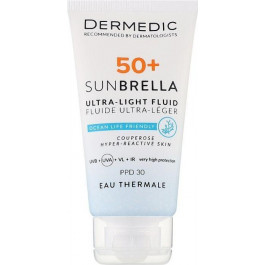   Dermedic Ультралегкий захисний флюїд  Sunbrella SPF 50+ для судинної та гіперактивної шкіри 40 мл (5901643177