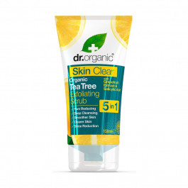   Dr.Organic Відлущуючий скраб Зелений чай Dr. Organic Tea Tree Exfoliating Scrub 150 мл