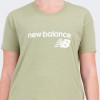 New Balance Оливкова жіноча футболка  NB Classic Core St Tee nblWT03805OLF - зображення 4