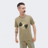 Converse Оливкова чоловіча футболка  CHUCK PATCH DISTORT TEE con10026427-331 - зображення 1