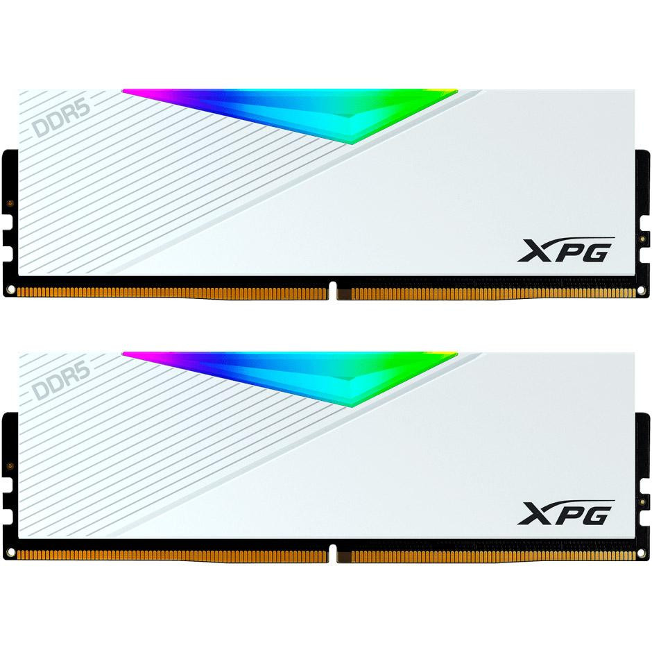 ADATA 64 GB (2x32GB) DDR5 6400 MHz XPG Lancer RGB White (AX5U6400C3232G-DCLARWH) - зображення 1