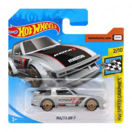   Hot Wheels Mazda RX-7 Speed Graphics 1:64 FYD25 Metallic Silver