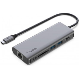   Belkin USB-C 6-in-1 Multiport Adapter (AVC008BTSGY)