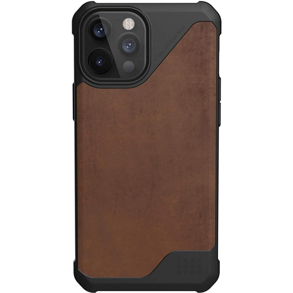 URBAN ARMOR GEAR iPhone 12 Pro Max Metropolis LT Leather Brown (11236O118380) - зображення 1